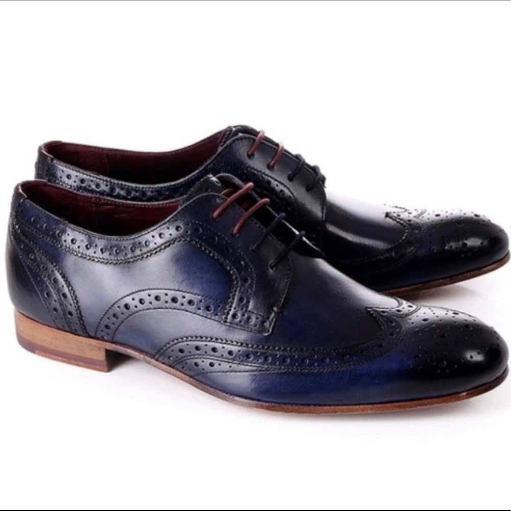 Ted Baker Mens Gryene Burnished Derby Brogue